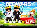 MINECRAFT LIVE🔥 BEDWARS LIVE 🔥Noob To PRO Journey 😈⚔️ | Clutches, Funny Moments & OP PvP!