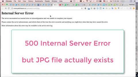 500 Internal Server error on images (but images exist)