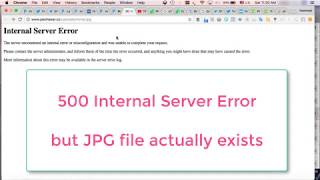 500 Internal Server error on images (but images exist)