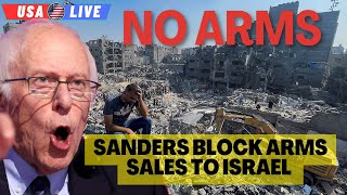 🔴 LIVE Sanders force Senate votes to block  the sale of HEAVY BOMBS to Israel | superbombs #sanders