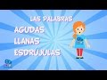 Las palabras Agudas, Llanas y Esdrújulas | Videos educativos para Niños.