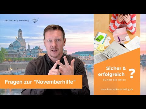 Fragen zur Corona-Novemberhilfe für Kosmetikstudios (Stand: 10.11.2020)