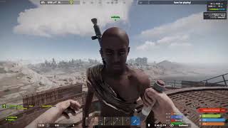 Playing rust with friends