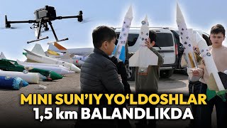 Talabalar mini sun’iy yo‘ldoshlarni 1500 metr balandlikka uchirdi
