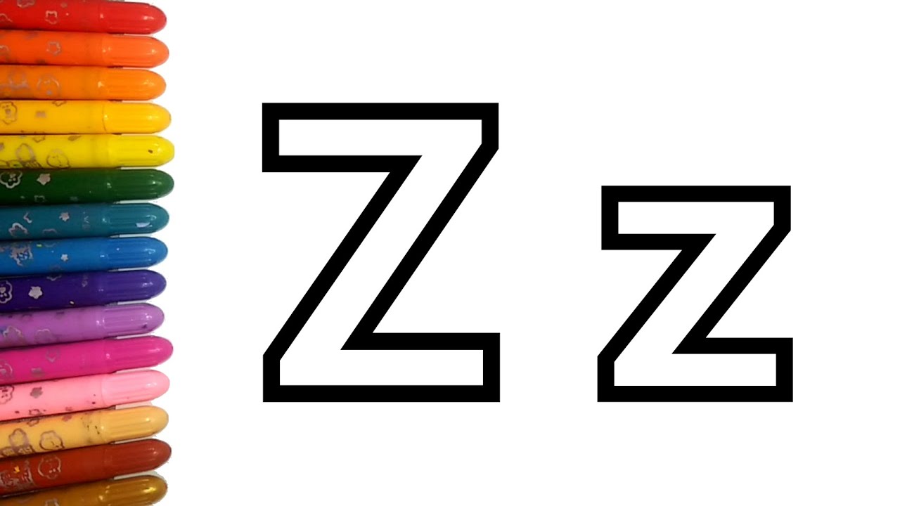 Alphabet drawing Z to z easy - Abcd Song - Learn for Kids - YouTube