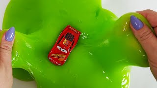 ASMR | Lightning McQueen & Disney Pixar Cars Toys in Slime (Oddly Satisfying) screenshot 1