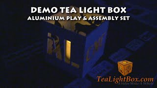 Demo Tea Light Box: Aluminium Play & Assembly Set