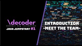 Famous Java Jumpstart - Welcome to Our New Series|Meet the Team Profile