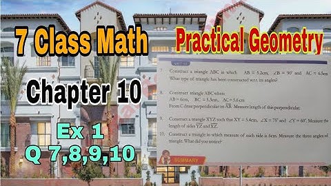 Class 7 Math Chapter 10 Exercise 10.1 | Q.7,8,9,10| Practical Geometry |SNC|NBF|math 7|ilmi darasgah