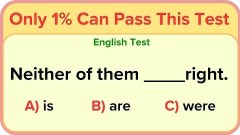 Mixed Grammar Test | E 4 English | Only 1% Can Pass!