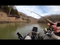 Smokey Valley Lake bank fishing access (Carter Caves)