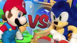 Mario Vs Sonic  Super Smash Bros Plush