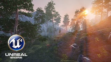 Speed Level Art - Forest and Mountains (UE4)
