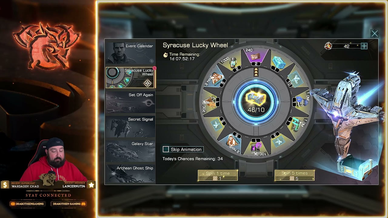Infinite Galaxy - Poseidon Syracuse Lucky Wheel is Back!