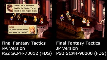 Final Fantasy Tactics PS2 Load Comparisons (70012 NA vs. 90000 JP)