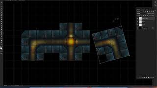 Create Dungeon Maps in Photoshop with Mapsmyth Modular Dungeon Tiles