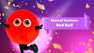Red Ball Mascot Costume
