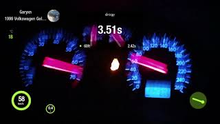 Golf 4 VR5 GTi AGZ 125Kw Stage 1 0-100 Acceleration