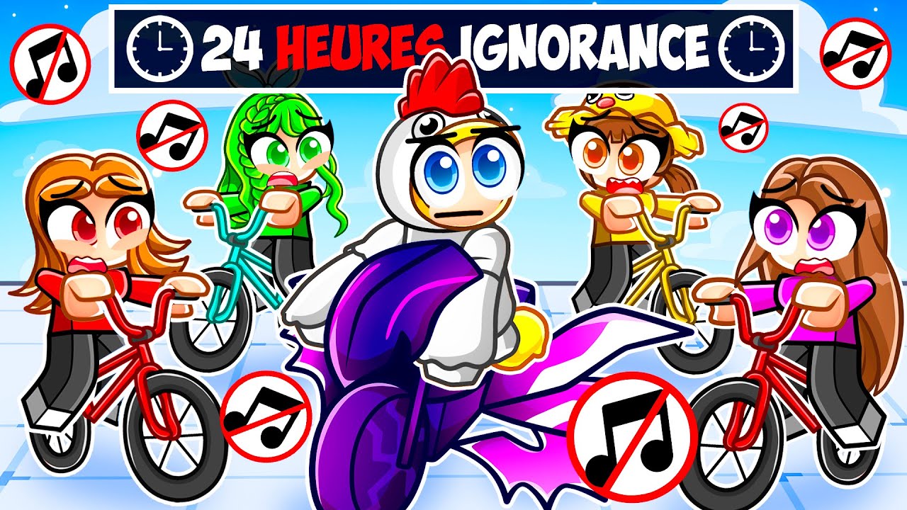 Shado IGNORE TOUT LE MONDE pendant 24 Heures dans Roblox BIKE OBBY !