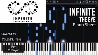 Video thumbnail of "Infinite - The Eye Instrumental (Piano Sheet) [Synthesia Piano]"