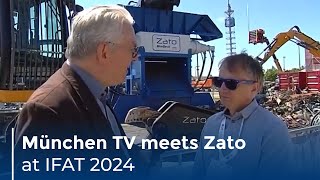 München TV meets Zato at IFAT 24  Blue Devil shredding live show