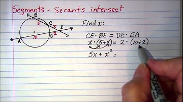 Segments Secants intersect