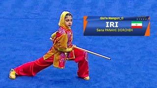 Sana Panahi Dorcheh 8.54 Score Nangun C 11Th Junior Asian Wushu Championship 2023 China