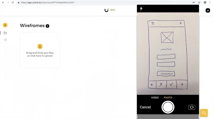 20 seconds from wireframe to code using Uizard