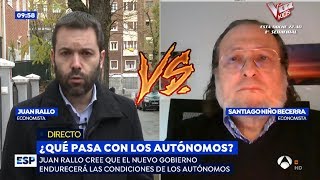 Niño Becerra y Juan Ramón Rallo: PSOE y Podemos contra los Autónomos. Y Suben el Paro