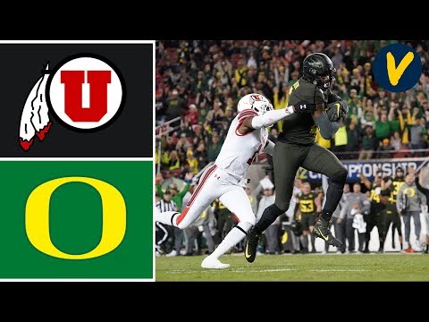 2019 Pac 12 Championship #5 Utah vs #13 Oregon Highlights