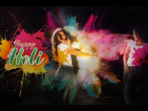 Happy Holi Design in Photoshop CC | Photoshop Tutorials