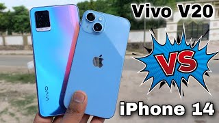 Vivo V20 Vs iPhone 14 Camera Test & Comparison | Which is The Best..?