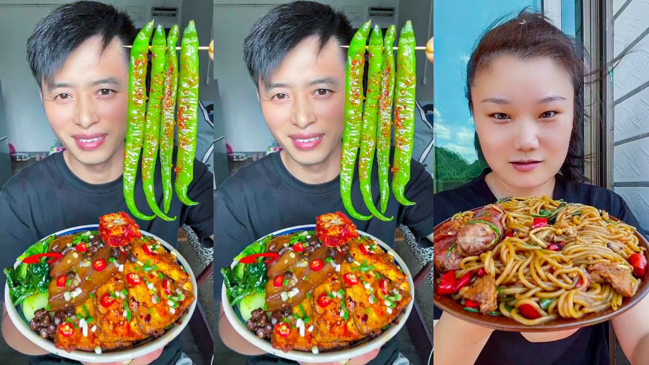 Eat stirfried pork belly with black bean paste, stirfried Shanghai