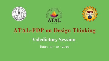 ATAL-FDP on Design Thinking | Valedictory Session
