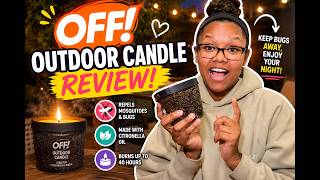 OFF! Outdoor Candle Review | Worth It for Summer Nights? #amazonfinds