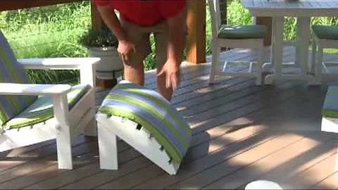 Polywood Classic Adirondack Chair with Ottoman Overview