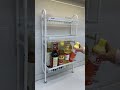 Wall-mounted spice rack saves kitchen space #spicerack #kitchenstorage #shortsfeed