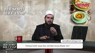 Yaraya Merhem, Krem, İlaç Sürmek Orucu Bozar Mı?