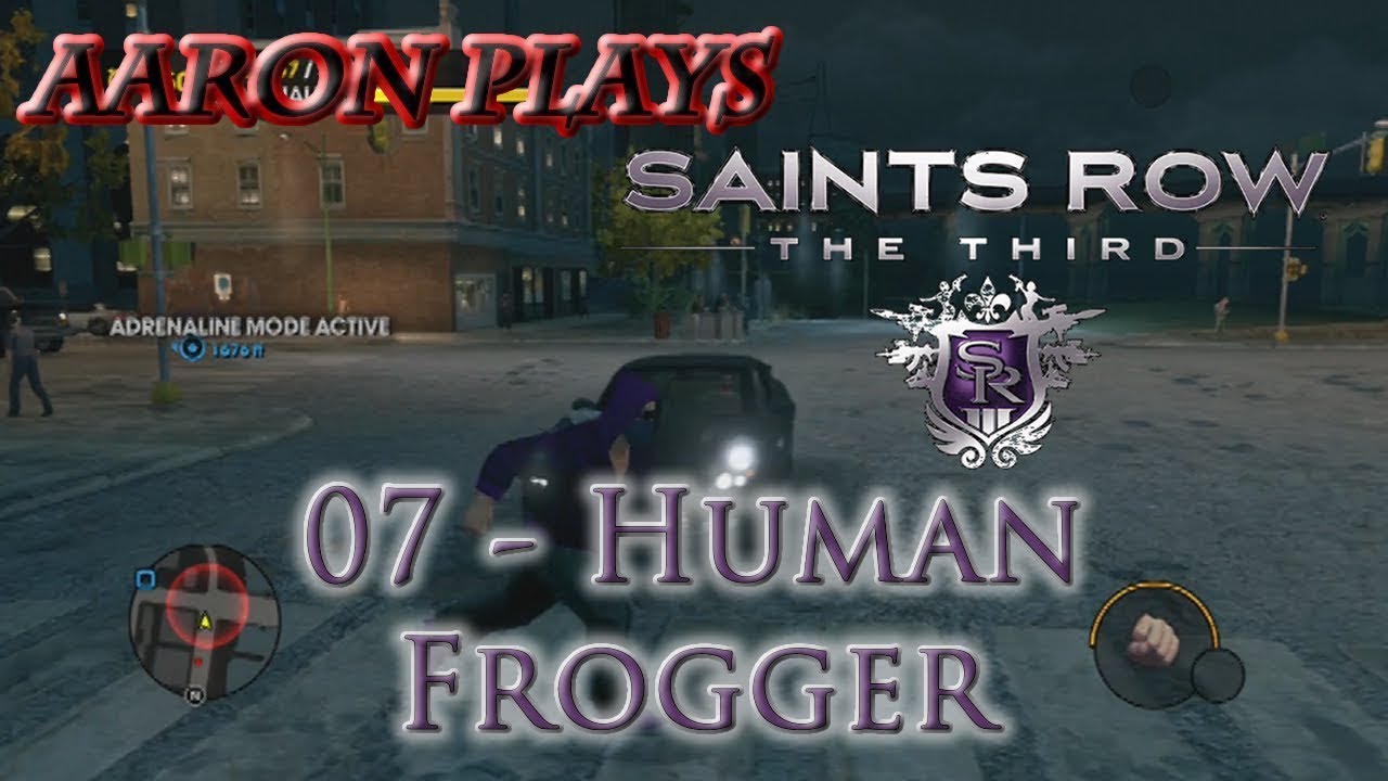 Human Frogger Aaron Plays Saints Row The Third 07 YouTube