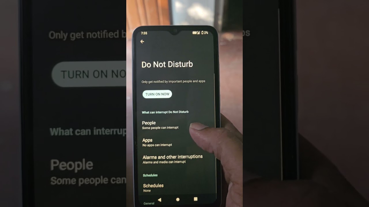 How to turn on do not disturb in Redmi A1 