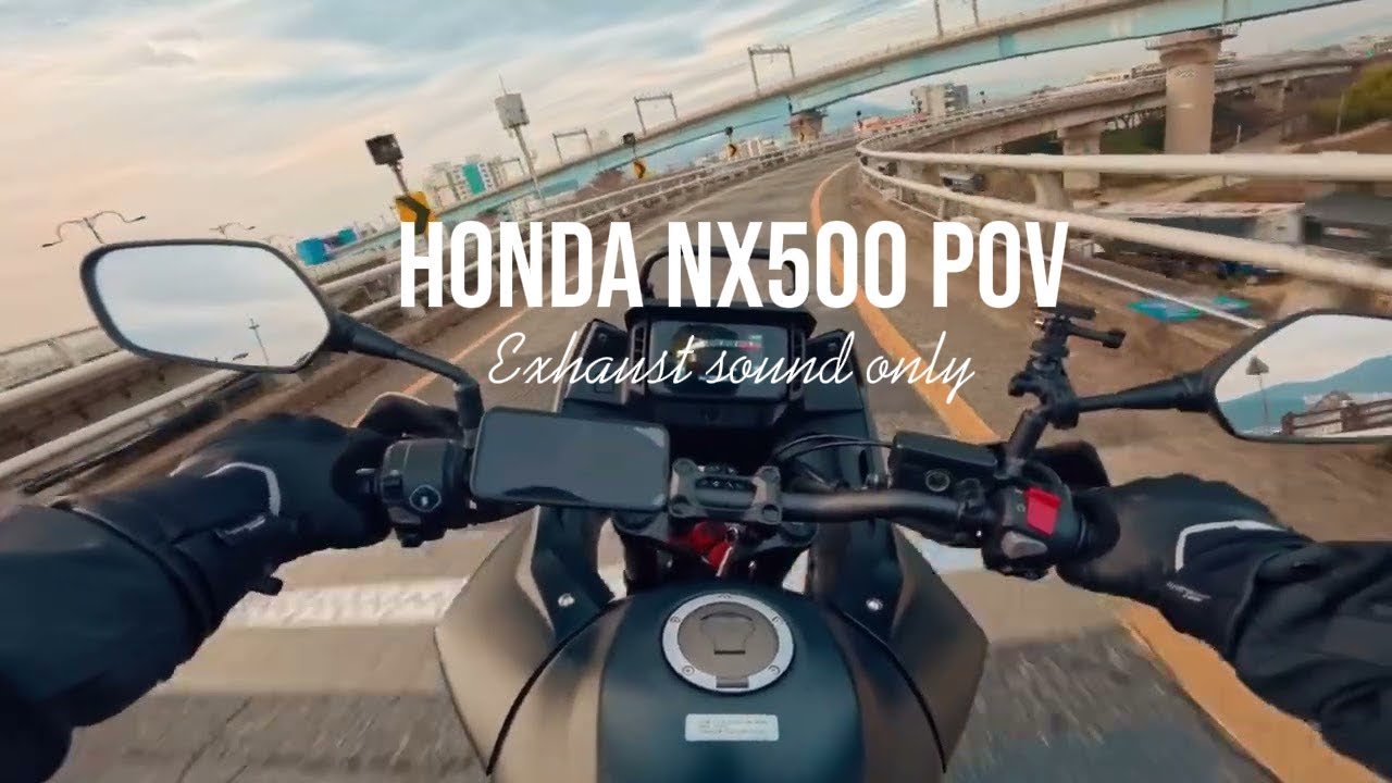 Honda NX500 | pov riding | December's First Ride