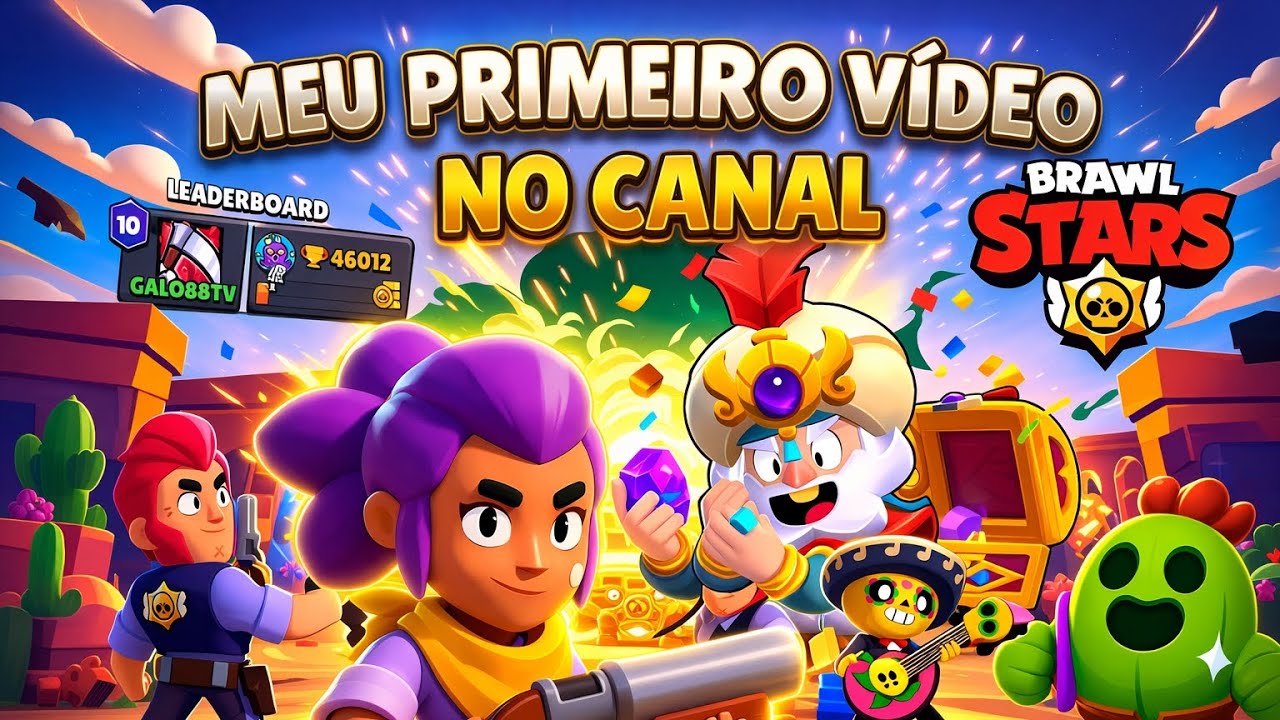 🔥Primeira vez gravando Brawl Stars pro YouTube!