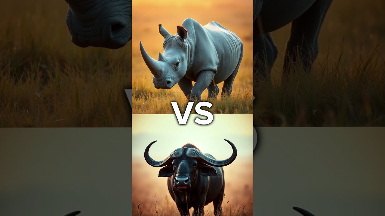 6 black animals vs 6 white animals 