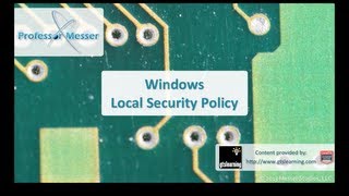 Windows Local Security Policy - CompTIA A+ 220-802: 1.4