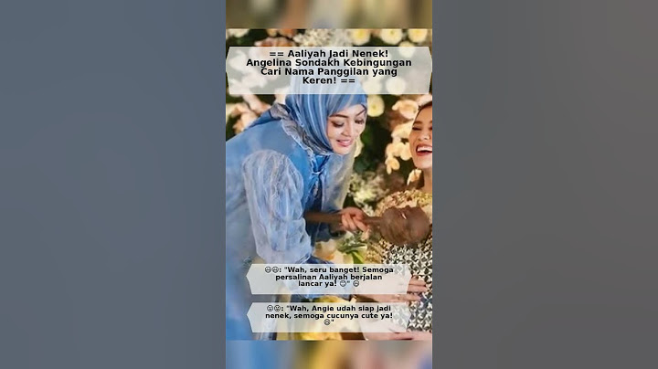 Aaliyah! Angelina Sondakh Jadi Nenek Kebingungan Cari Nama Panggilan yang Keren!