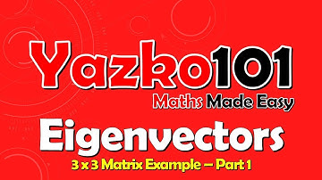 How to find Eigenvectors for a 3x3 Matrix | Linear Algebra (practice video #1)