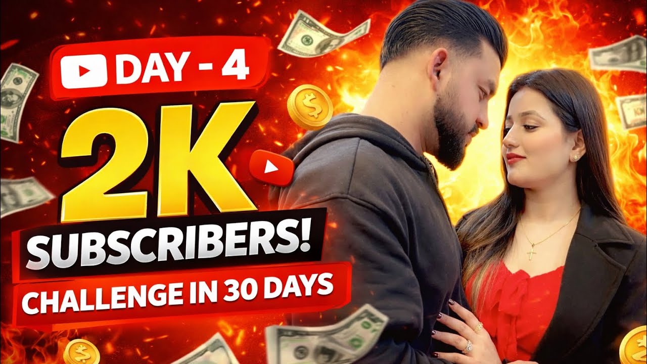 Day 3 | 2000 Subscribers 💯 | 30 Days YouTube Challenge 🚀 