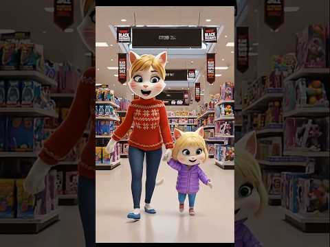 مغامرة كوكي وكوكو في الـ Black Friday مفاجآت خلت المول يول ع Cat Catstory شورتس Cartoon 