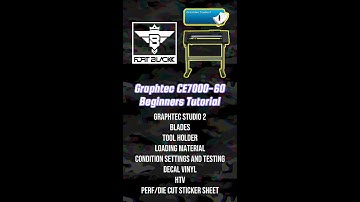 Graphtec CE7000-60 Beginners Tutorial: Graphtec Studio 2 Condition Settings and Testing HTV Sticker