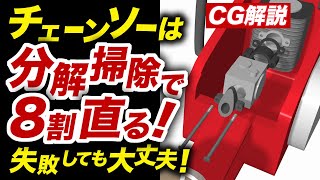 【チェーンソーの分解】失敗しても大丈夫！【CG解説あり】